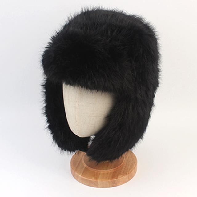 [유니버셜케미스트리] Fur Black Aviator Hat 에비에이터햇