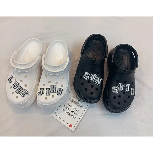 이니셜파츠/신발꾸미기/실내화꾸미기/알파벳