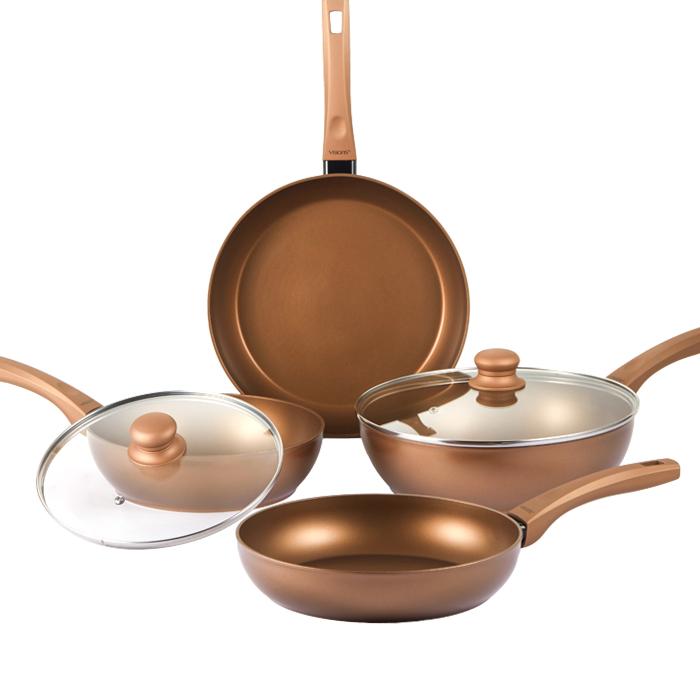 비젼 앰버골드 논스틱 IH 프라이팬 6종 Set