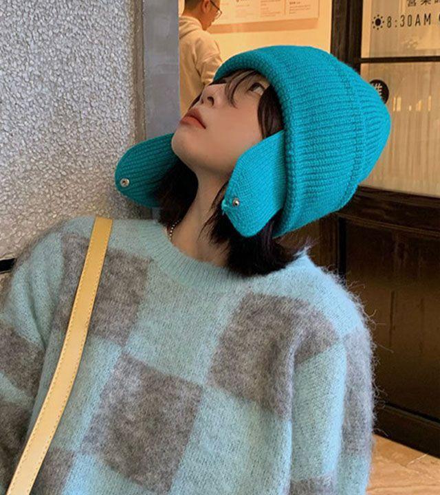 귀요미 귀마개 비니 니트 모자