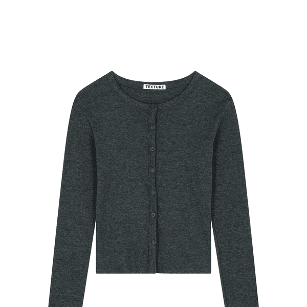 basic round cardigan