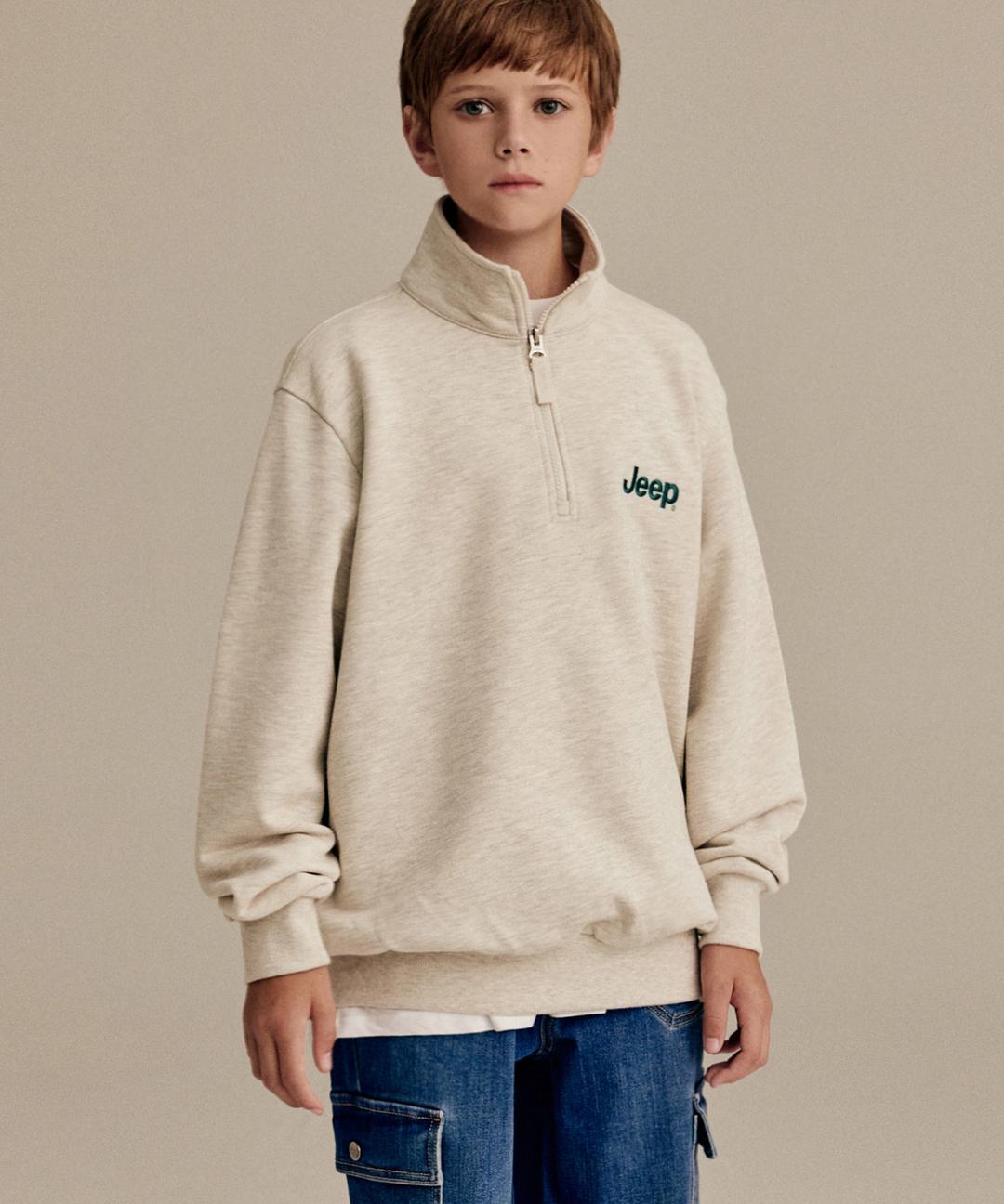 M-Logo 반넥 집업 맨투맨(KP5TSU833MI)