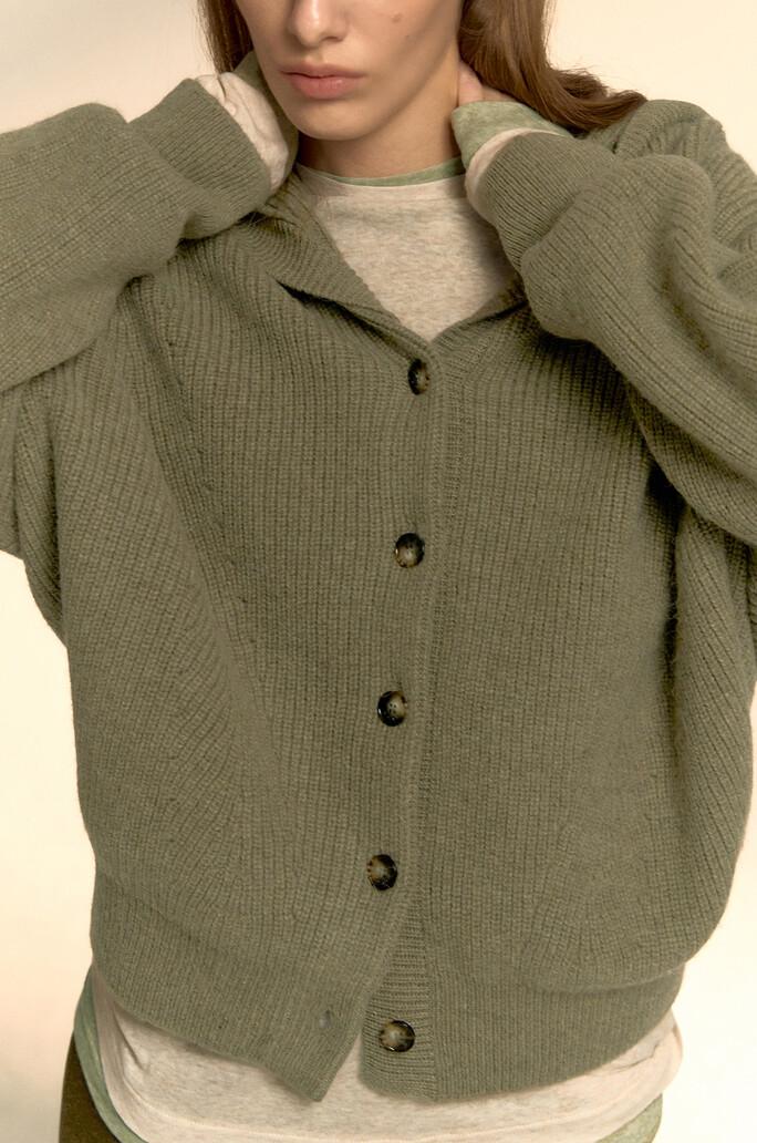 [SYSTEM] 알파카 램스 울 블렌드 홀가먼트 가디건