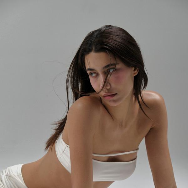 STRAP TUBE TOP BIKINI - SET / WHITE