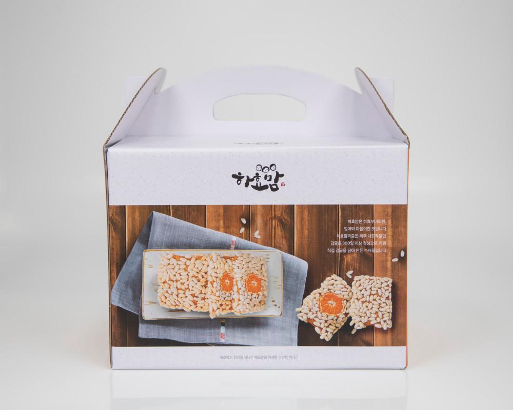 하효맘감귤과즐세트 小 / 8개입 3봉 / 제주도 하효맘이 만든 수제 감귤과즐 선물세트