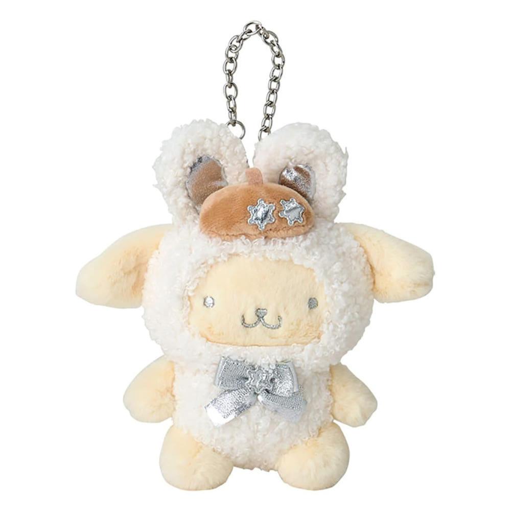 산리오 후와후와 스노우 래빗 시리즈 마스코트 인형 키링 키홀더 / 폼폼푸린