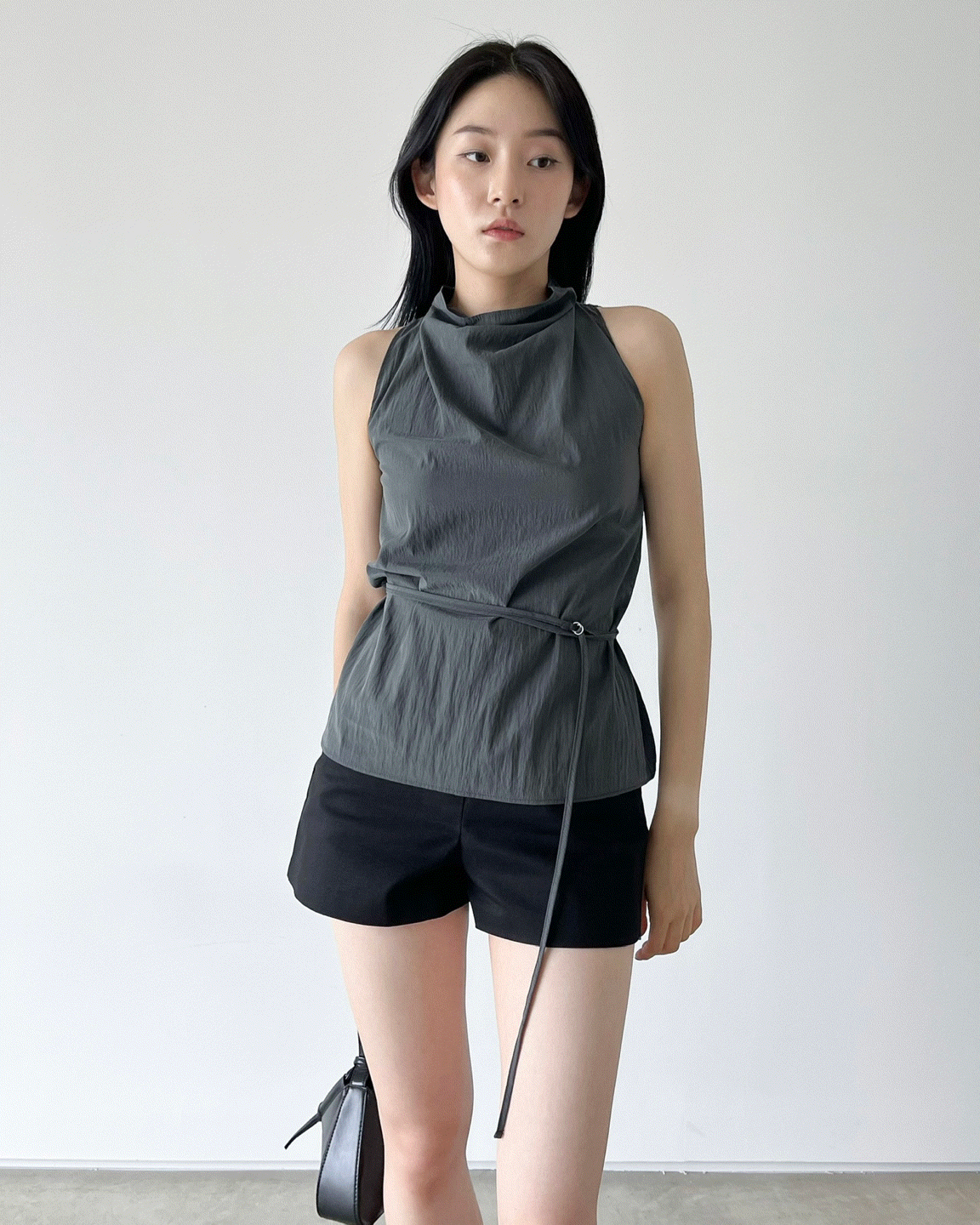 카울 스트랩 텐셀 블라우스 [2co]