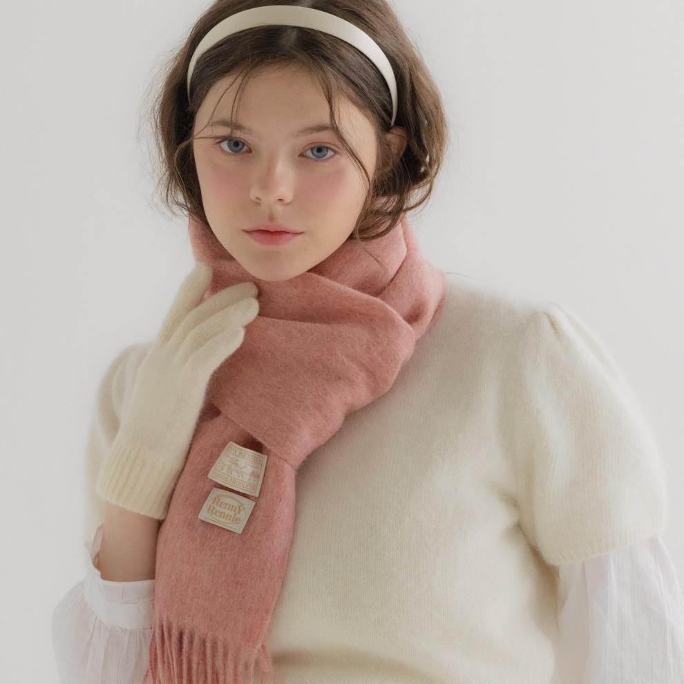 프리미엄 퓨어 울 100 머플러 [ CANDY PINK ] (M001DP)