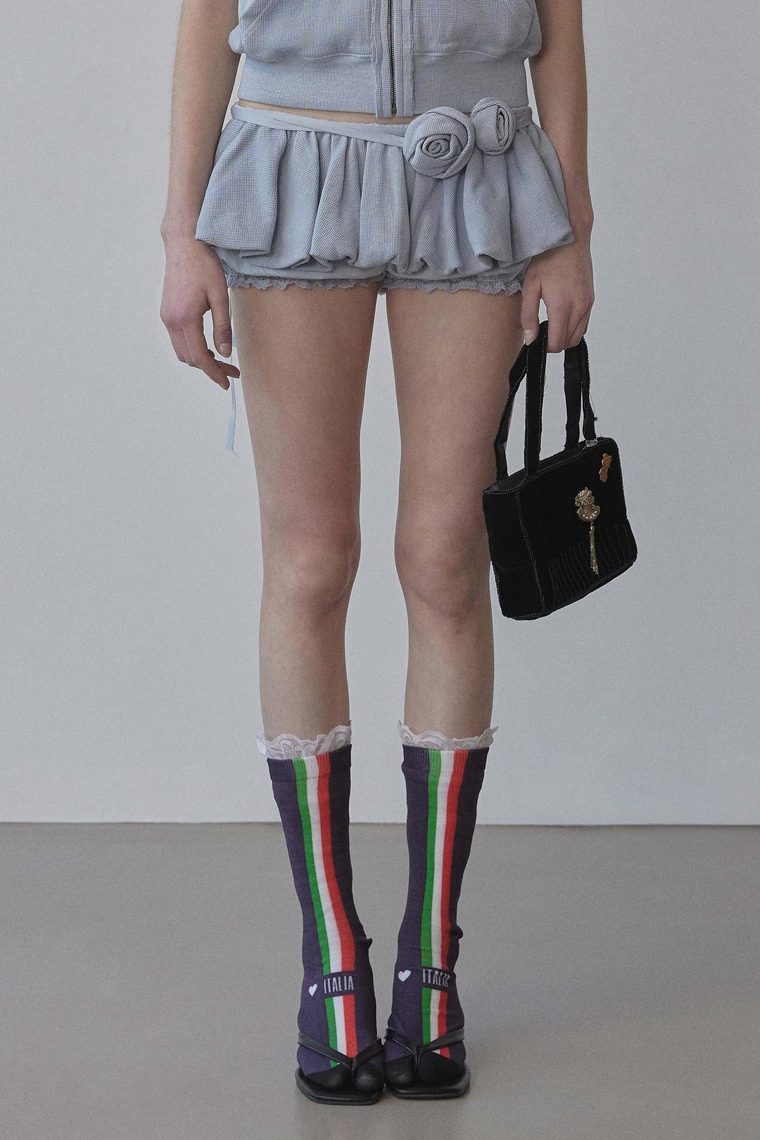 Washed Rose Bloomer Skort Dusty Sky