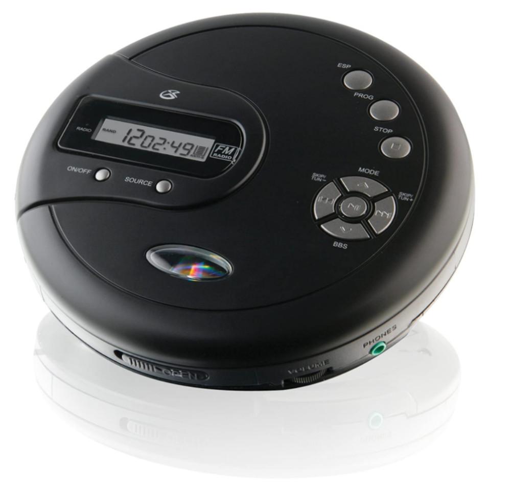 레트로 휴대용 시디 플레이어 CD PLAYER 어학 씨디 빈티지 감성 FM 라디오 GPX