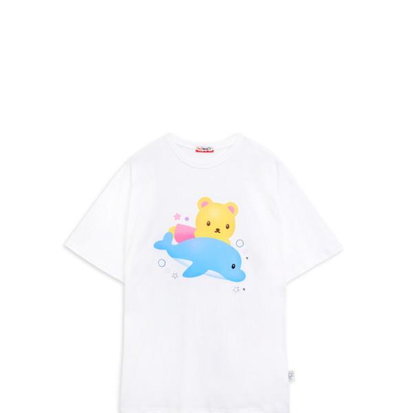 [X YOUNGART] JINI's Dolphin Ride Cubic T-shirt