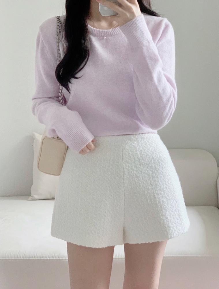 [반응폭주] Sarah round knit 연보라 아이 라운드 니트