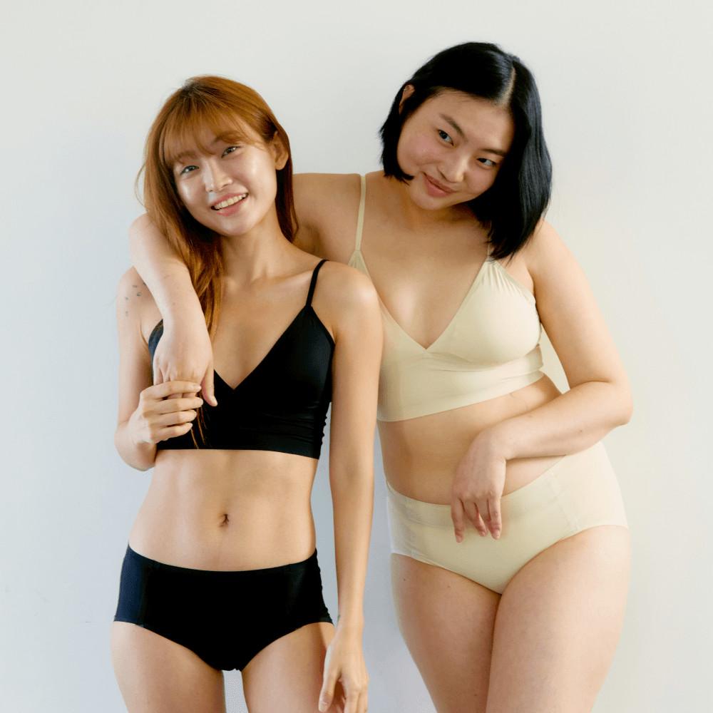 썸머 브이넥 브라렛 4.0 쿨 브라 얇은패드 패드일체형 브라렛나시