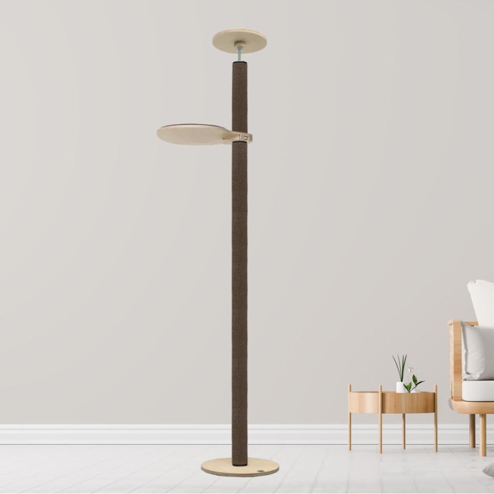 모든펫 튼튼한 원목 캣타워 캣폴 225-250cm 이내 아이보리 : 모든펫