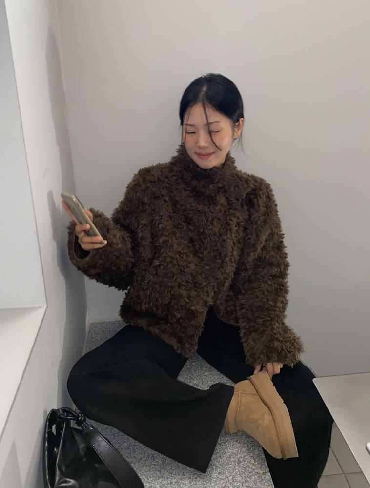 알키 루즈 언발클로징 퍼자켓 (2color)