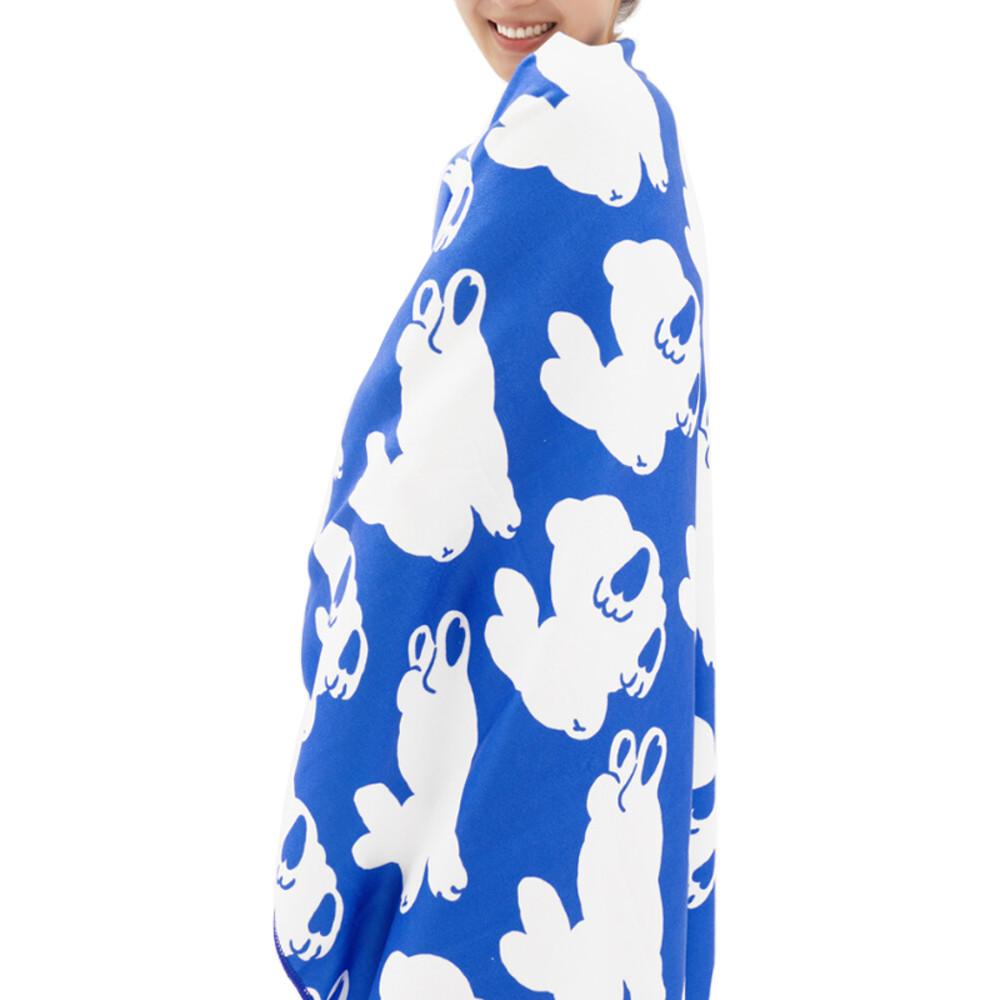 [NUKIT] 누키트 비치타올 & 피크닉매트 White bunny