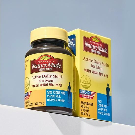 네이처메이드 액티브 데일리 멀티 포 맨 120정 (2개월분)