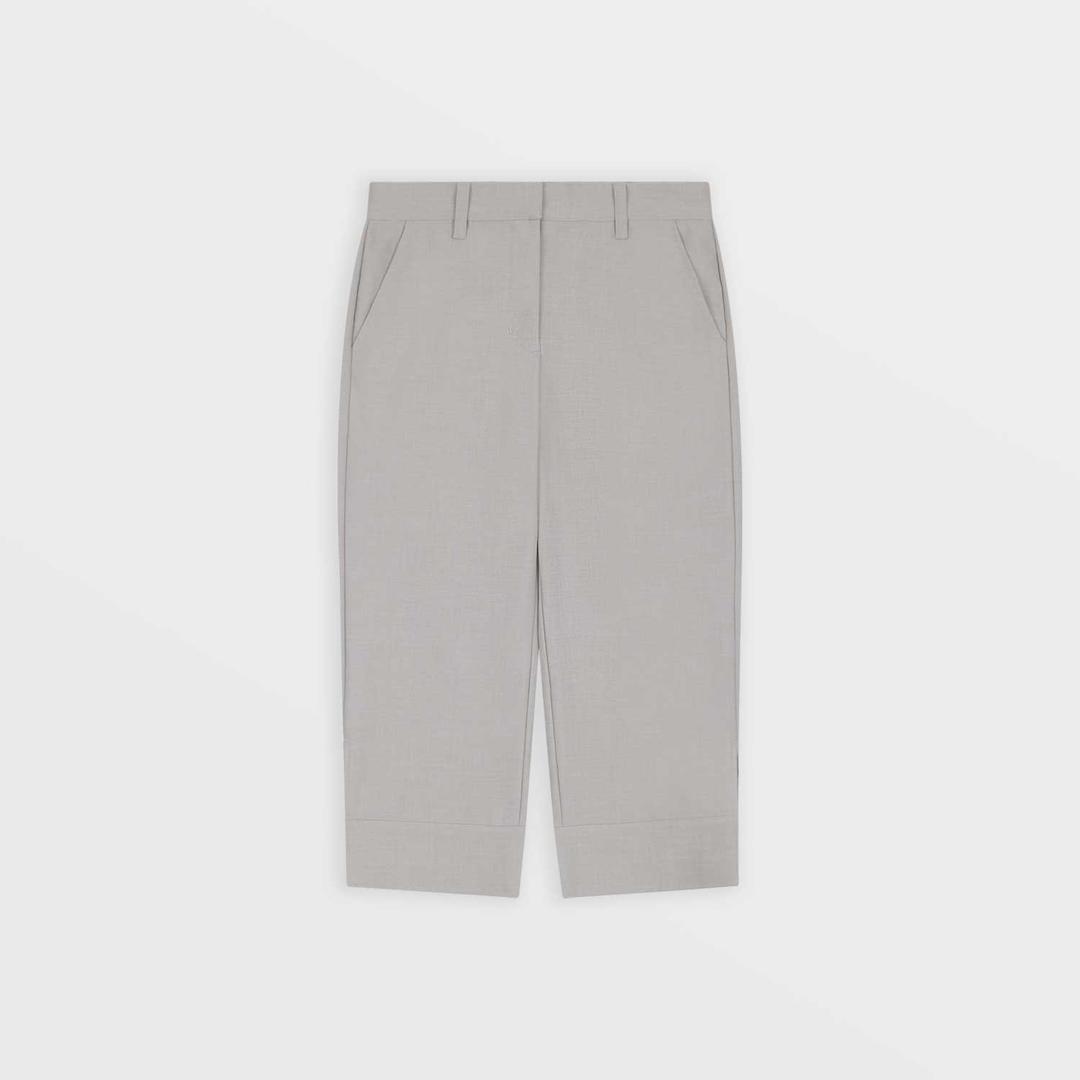 1/2 Cuff Cropped Pants (Ivory)