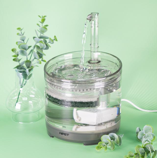 엔펫 투명 무소음 정수기 1.5L