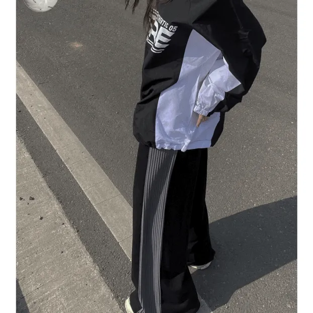 06 배색 플리츠 쭈리 와이드 pt (2color)