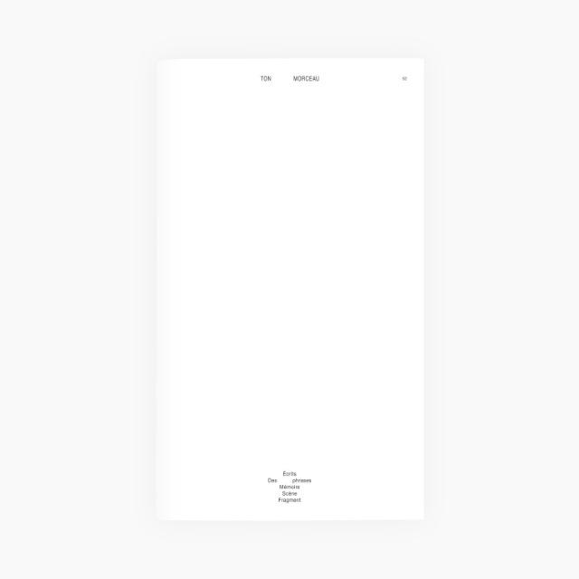 Notebook, Ton morceau