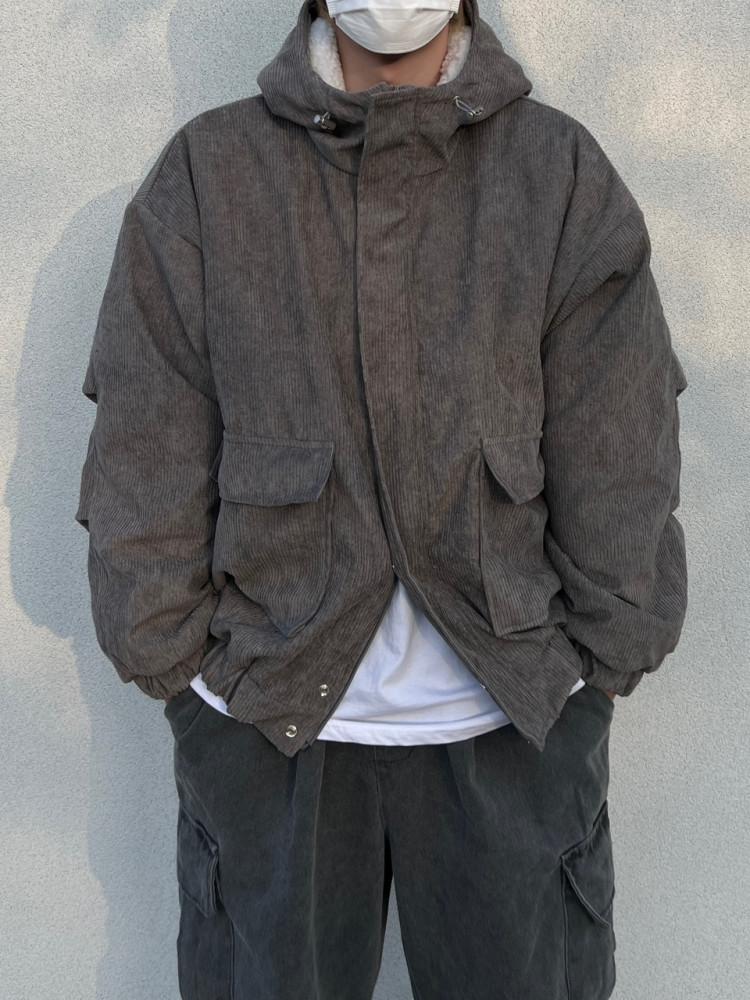 Hunt Corduroy Hood Jumper 3C