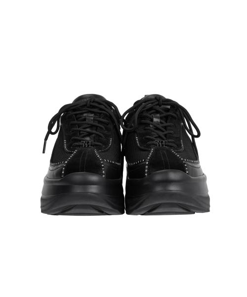 Flatform Mesh Sneakers [ Black ]