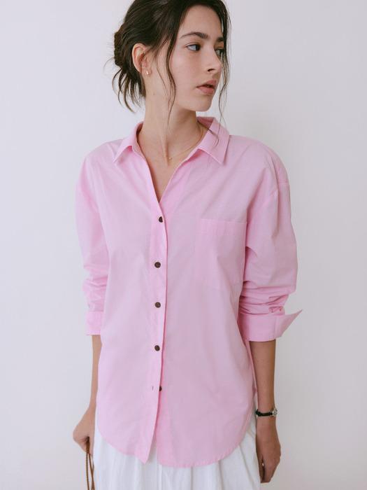MODY PIN STRIP SHIRT_PINK