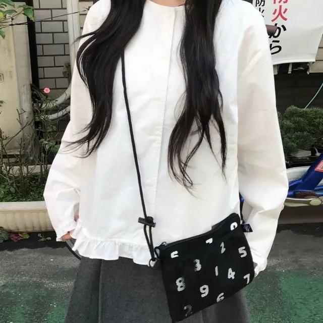 (2color)포니 프릴 셔츠