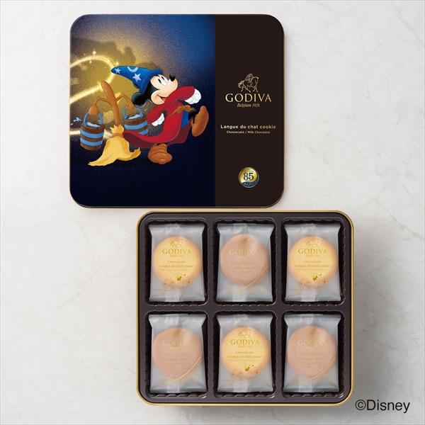 고디바 디즈니 틴 케이스 치즈 케이크 랑그드샤 쿠키 (18개입)