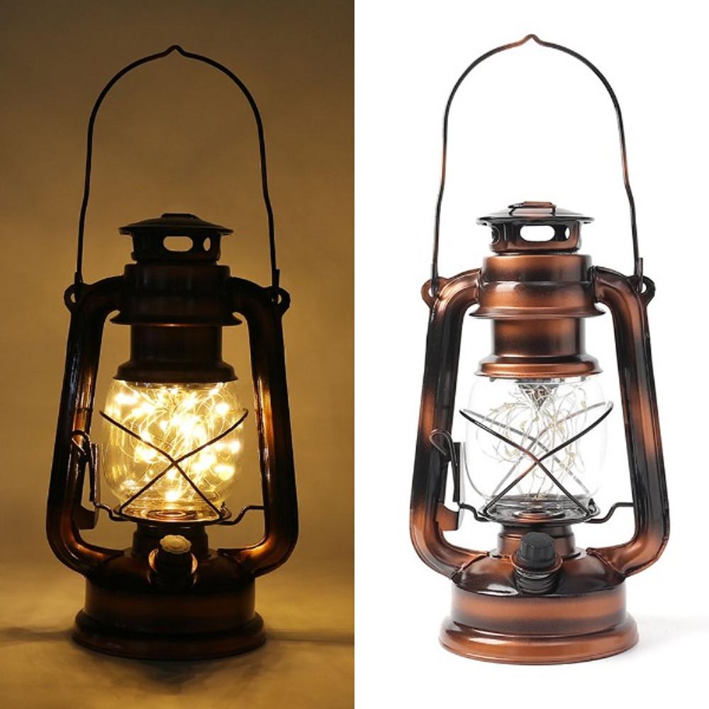 LED 빈티지로망스 24cm 웜색 감성 캠핑 램프 무드등 (389910)