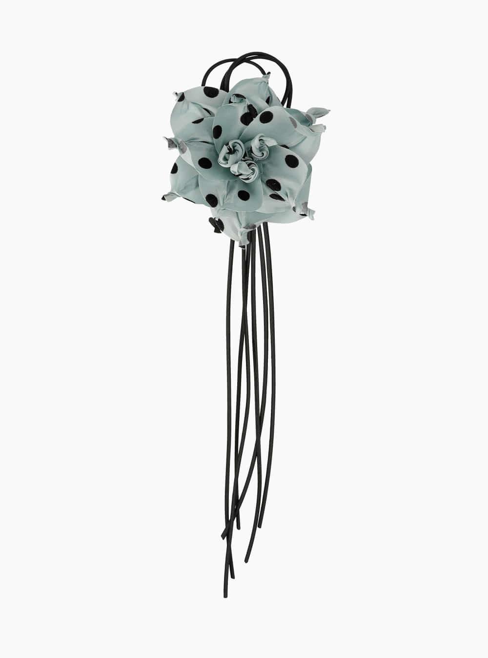 DOT FLOWER BROOCH (SKY BLUE)