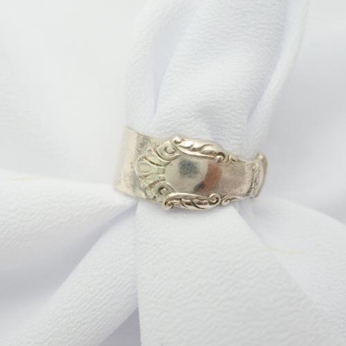 1940-60s sterling spoon ring