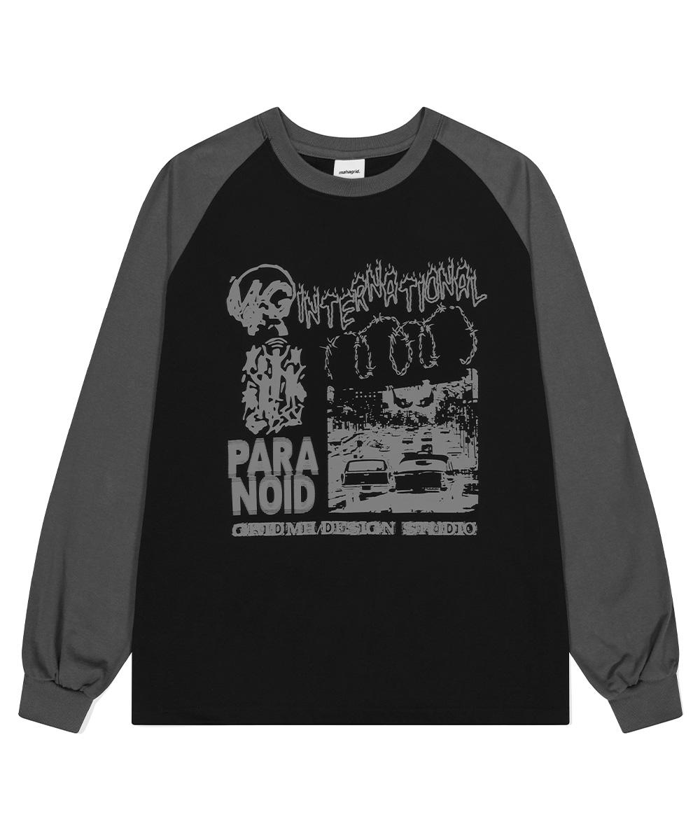 INTERNATIONAL RAGLAN LS TEE[BLACK]