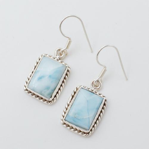 라리마 로프 패턴 베즐 스털링실버 피어싱