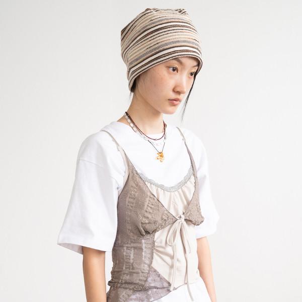 Vintage Lace Knot Sleeveless (Gray)