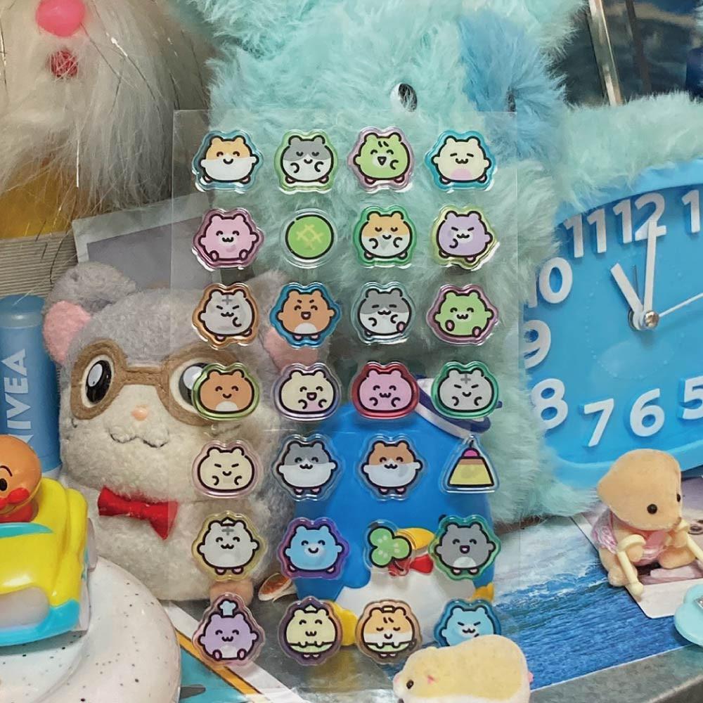 알록달록 햄스터 PVC 스티커