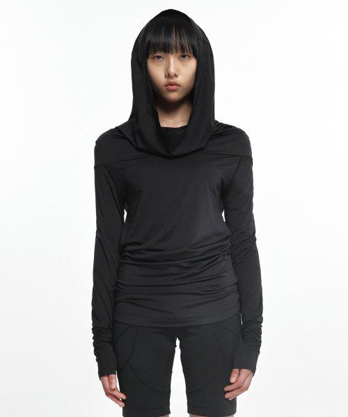DRAPING LONG SLEEVE BLACK