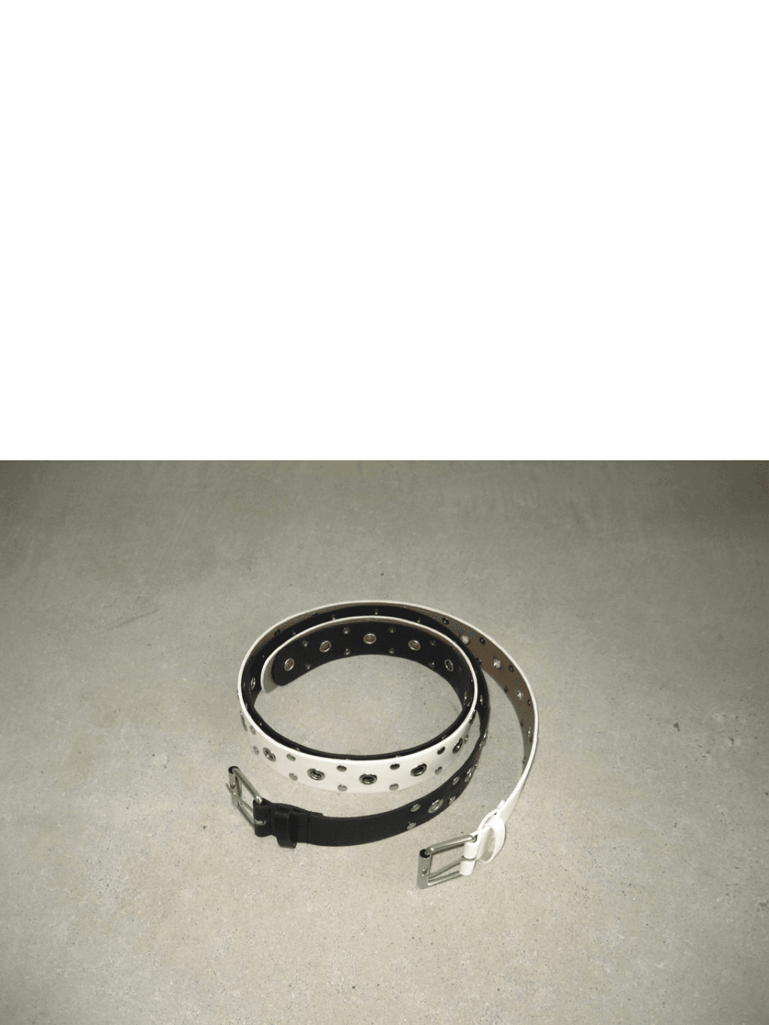 double ring eyelet belt (2 color)