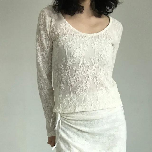 *신상* Flower lace top 2color