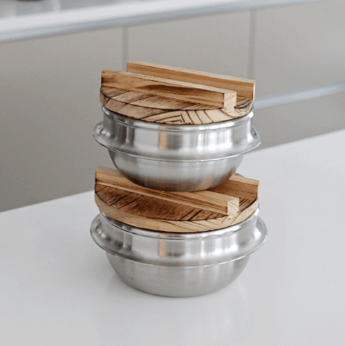 [국내생산] 통3중 스텐 뚝배기 (2size)