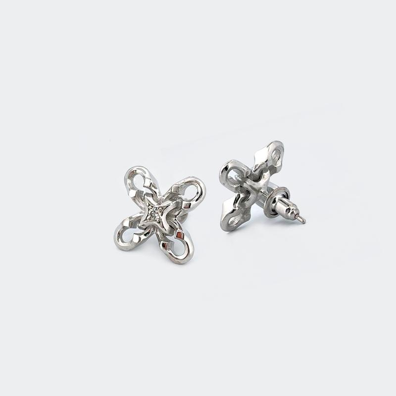 dolphin earring [stone] 2piece (1set)