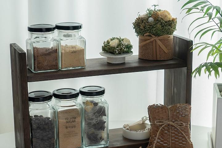 앤틱 주방 미니 선반 2단 C400