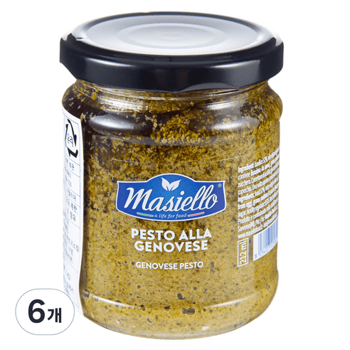 마시엘로 이탈리아 바질페스토, 180g, 6개 - 기타소스 | 쿠팡