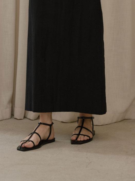 LOE STRAP SANDAL_BLACK