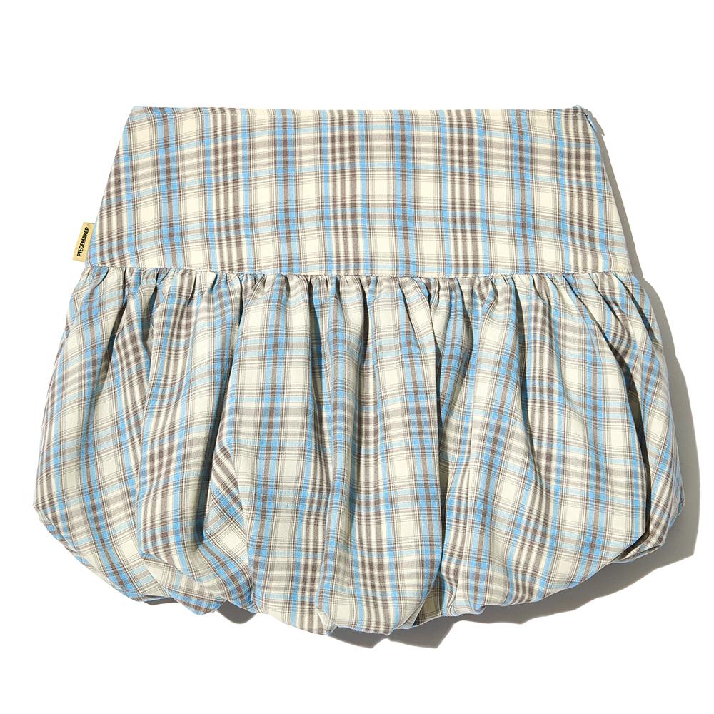 YOKE BALLOON PUMPKIN SKIRT (BLUE)