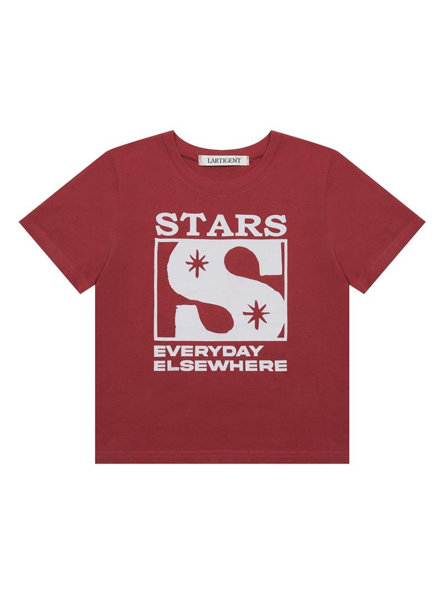 L19 BOX STAR T-SHIRT(RED)