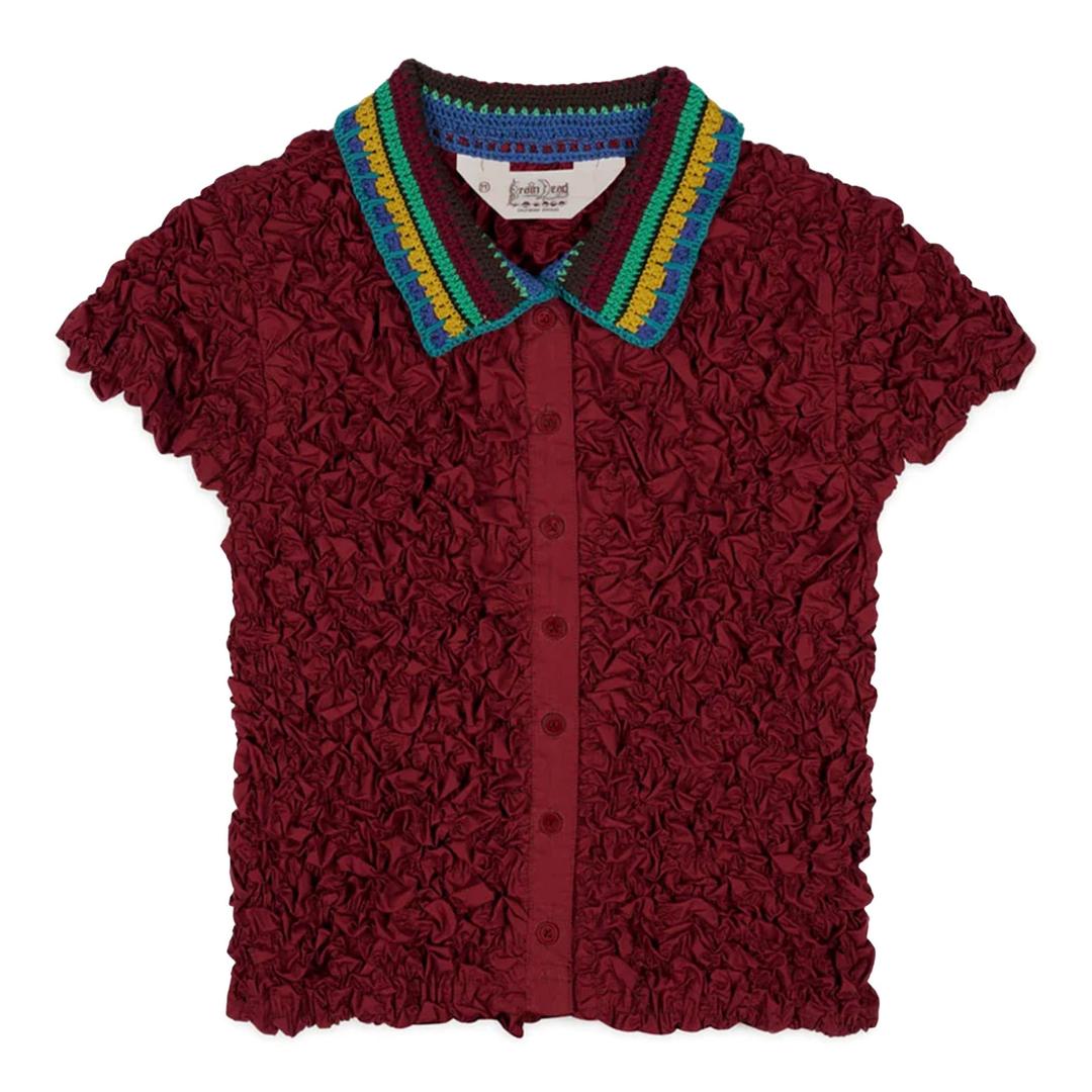 우먼스 크로쉐 칼라 KASS 셔츠