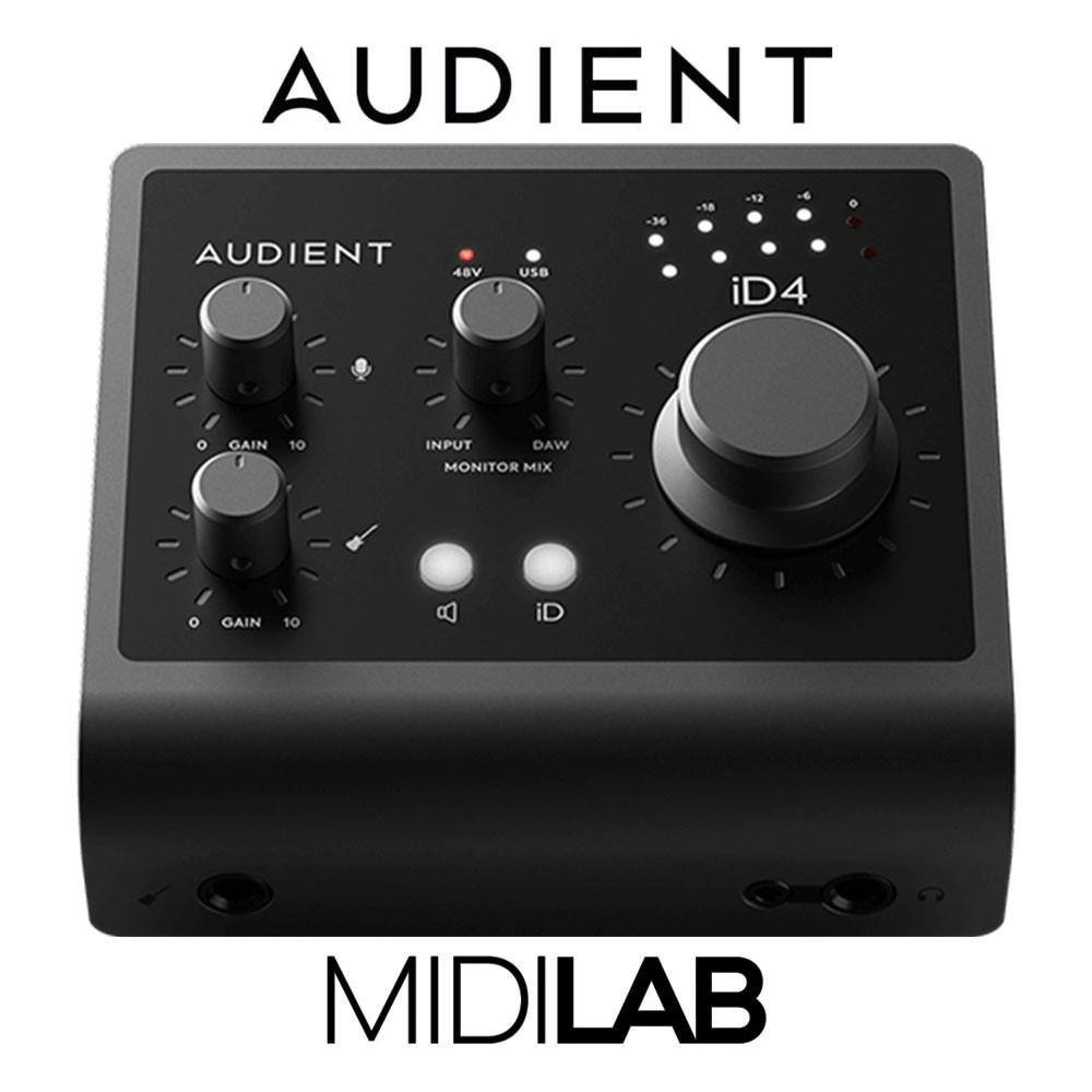 Audient iD4 MK2 오디언트 iD4 MKII 2세대 오디오 인터페이스 오인페 홈레코딩 루프백매뉴얼