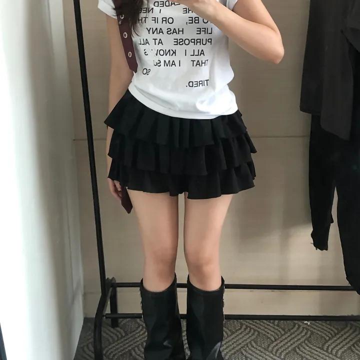 [실물보장🧀/모델소장] 타이포 레터링 세미크롭티 반팔티 패치반팔 라운드넥 페스티벌룩 (3col)